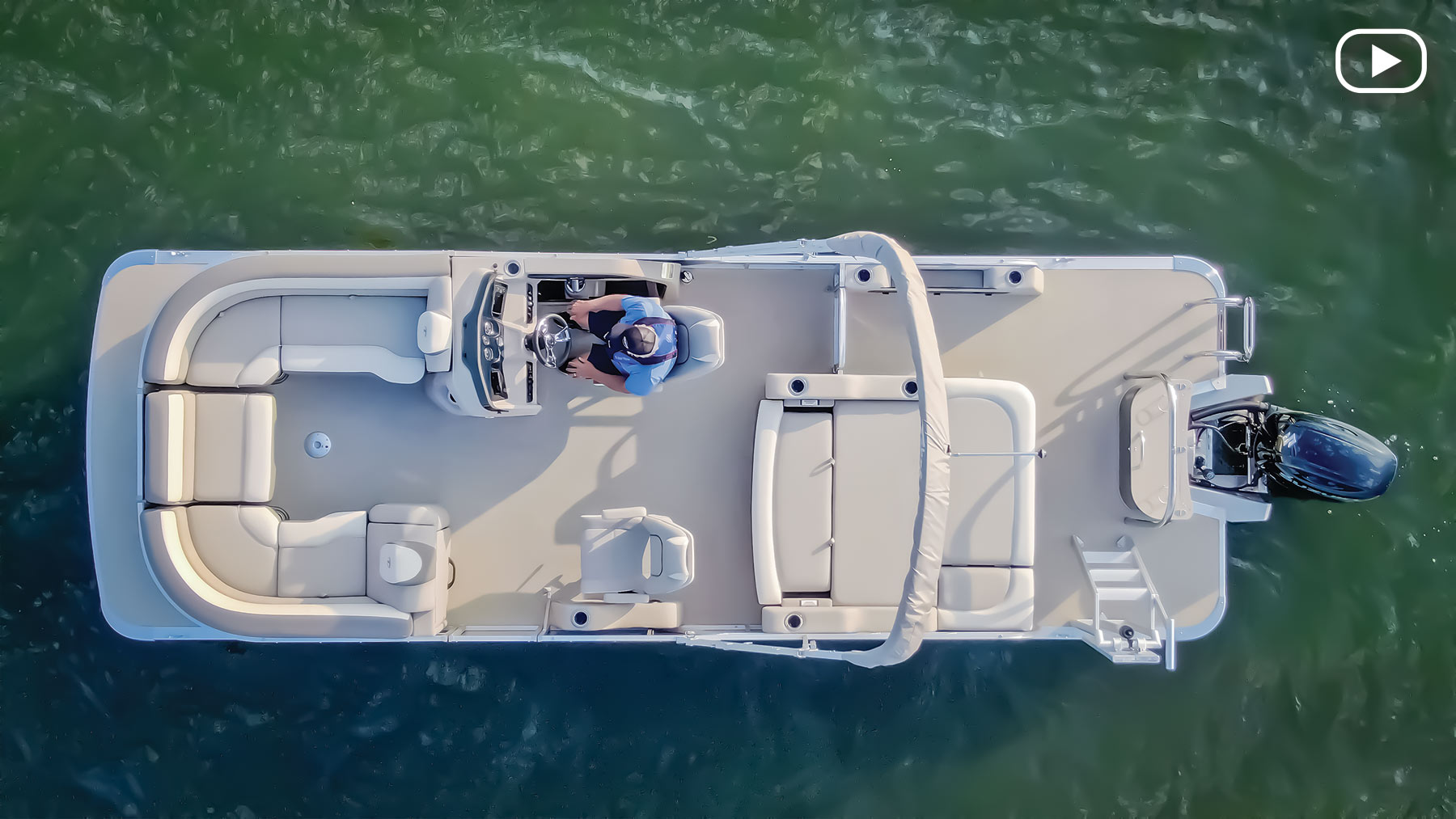 aerial view of the 2485 Tahoe LTZ Versatile Rear Bench