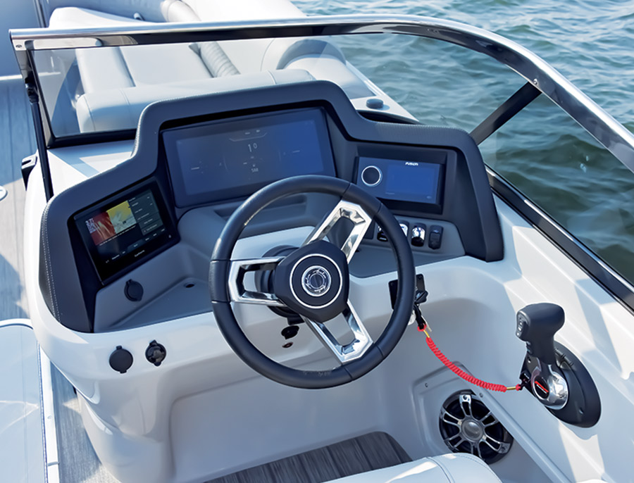 Avalon Pontoons steering wheel