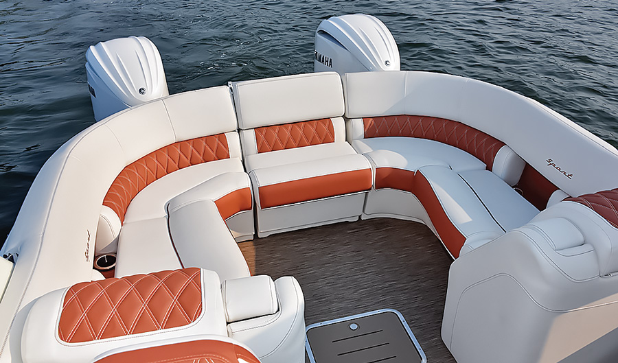 couch on a boat