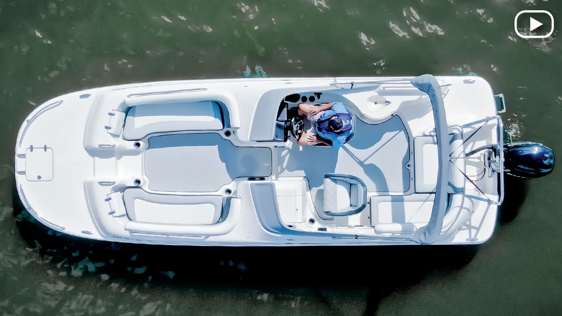 Top view of the - 239 SunStar boat