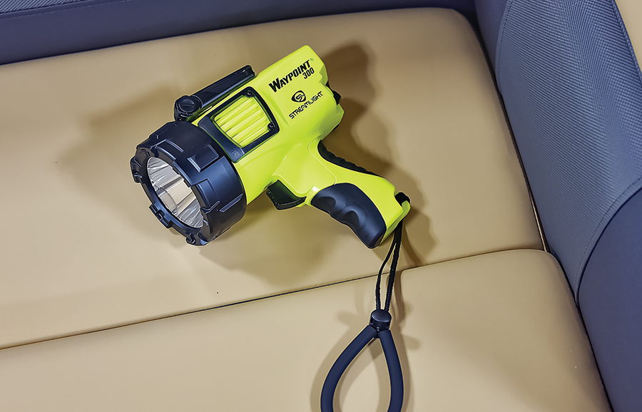 streamlight large hand light with neon yellow body