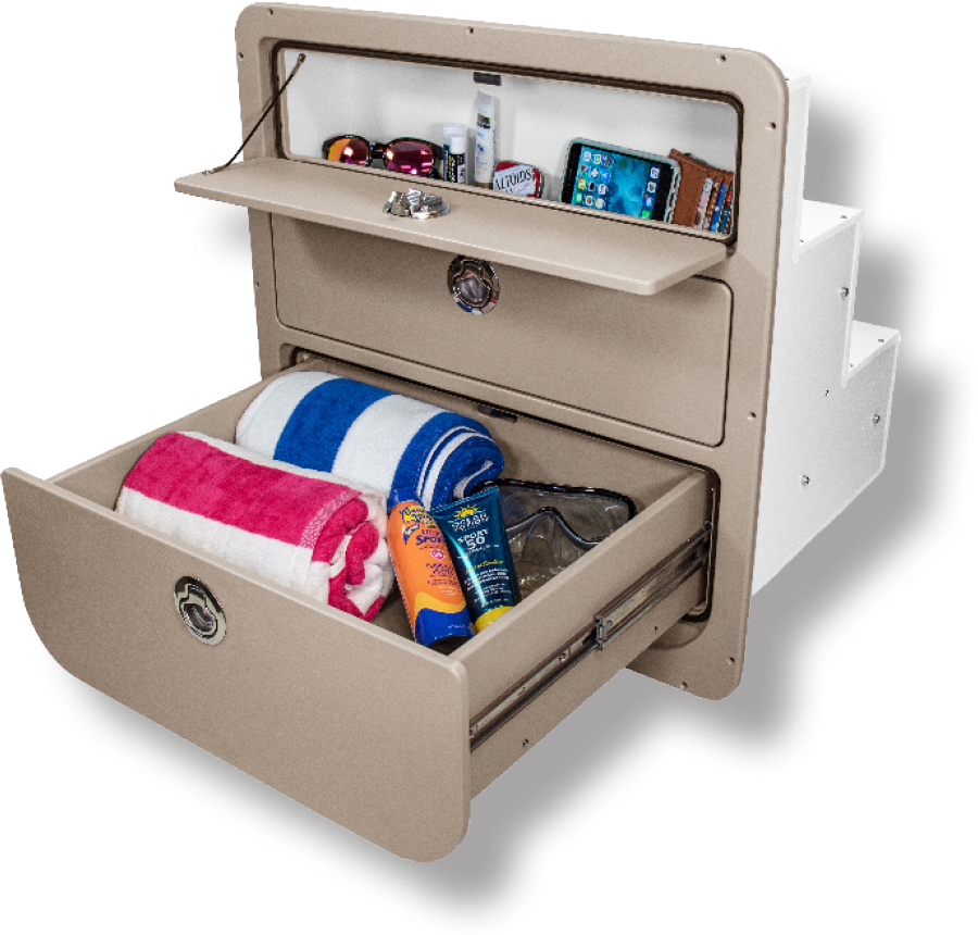 storage drawer and compartment