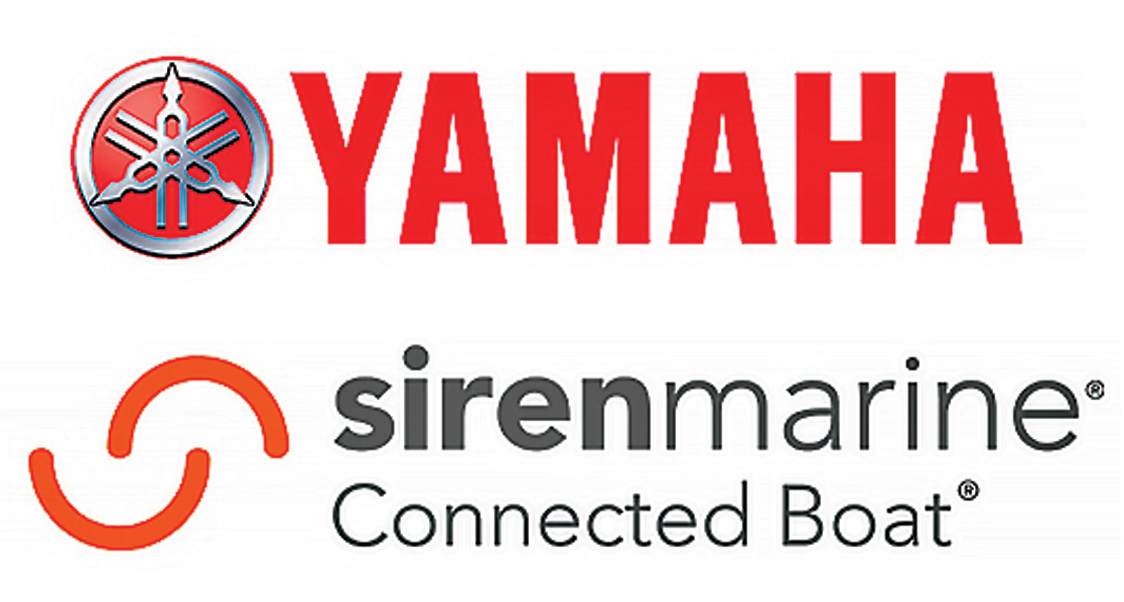 Yamaha Motor Corporation, U.S.A. and Siren Marine logos