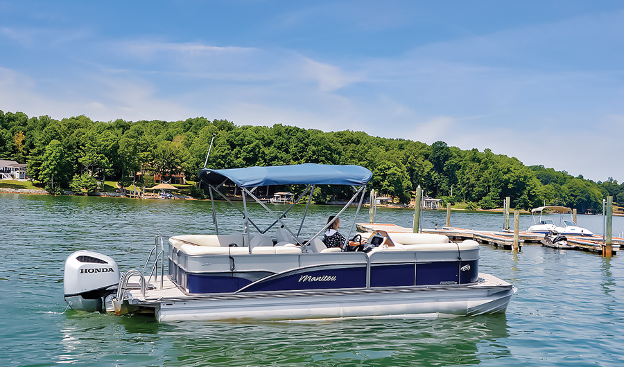 boat with Manifest name on side parked in boat