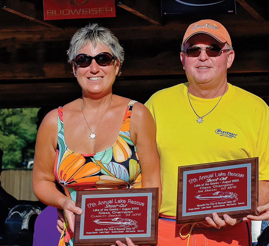 Jim and Carolyn Dorris with their awards