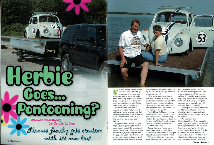 Herbie Goes Pontooning Article