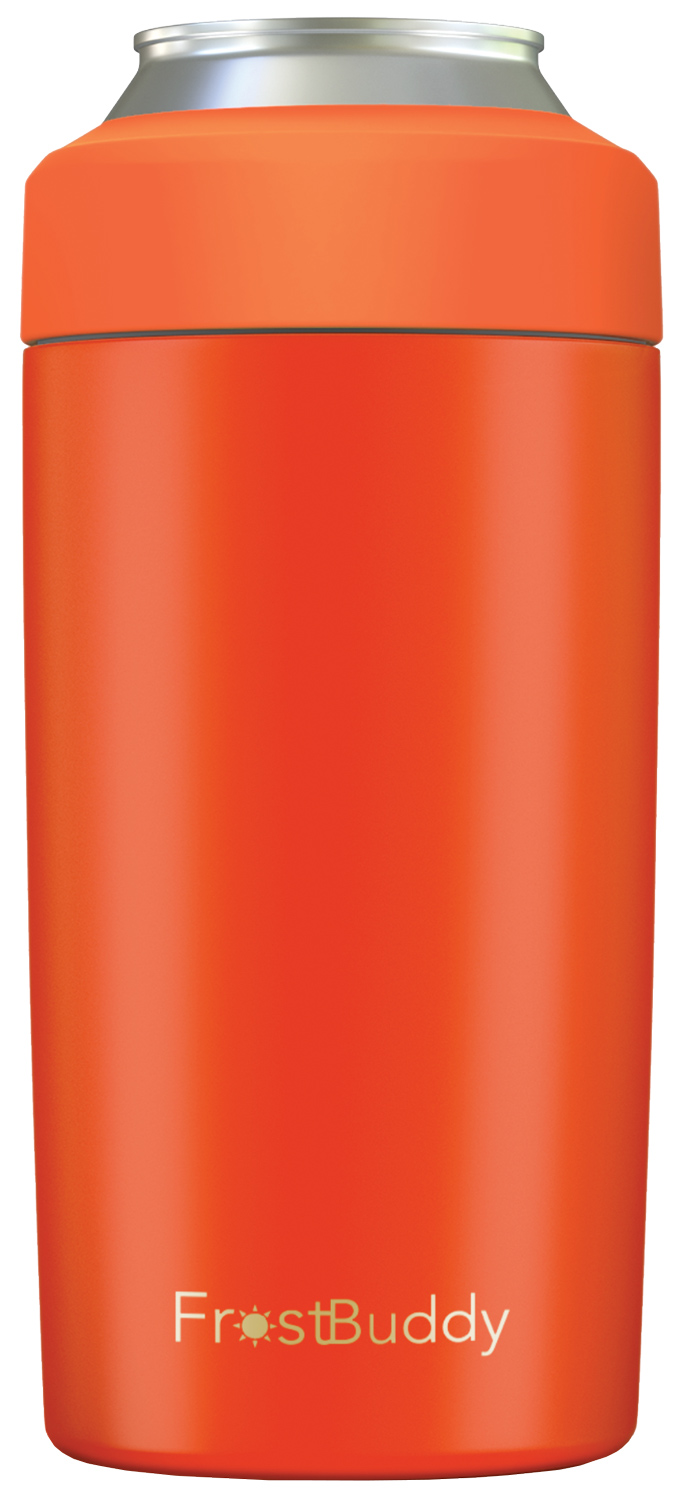 the FrostBuddy universal can cooler in orange