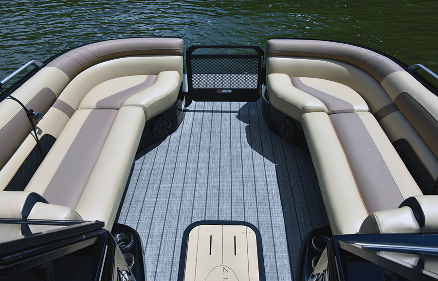 2020 Amara pontoon rear seating