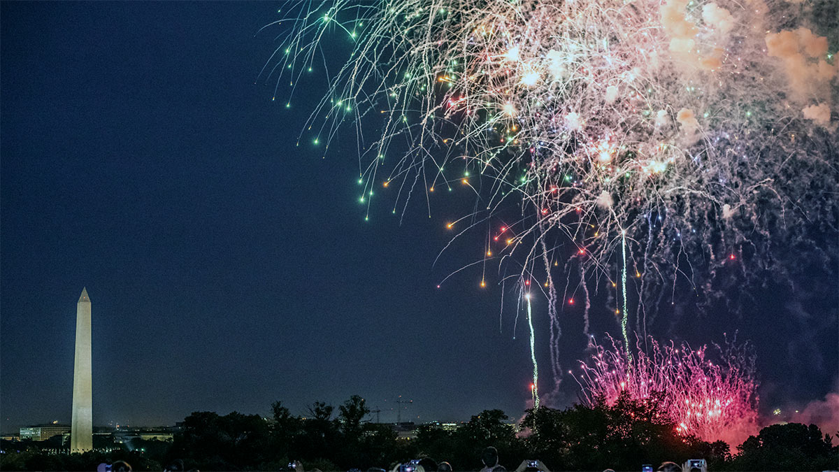 Fireworks over Washington