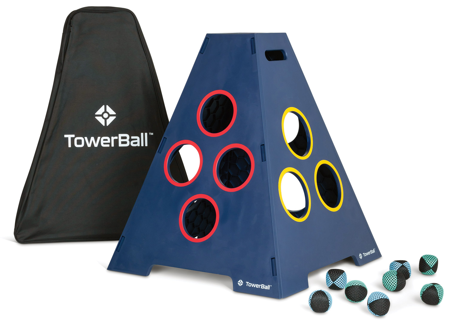 Towerball game and its parts