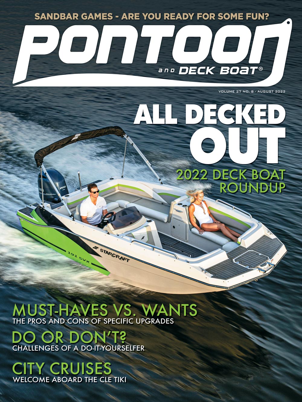 Pontoon and Deck Boat August 2022 cover