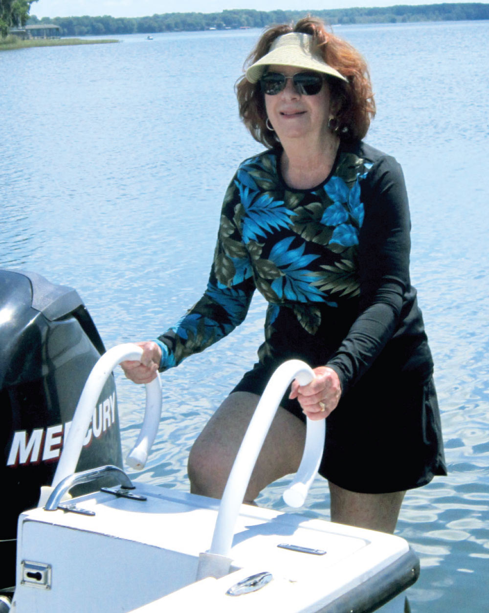 Grandma off the boat