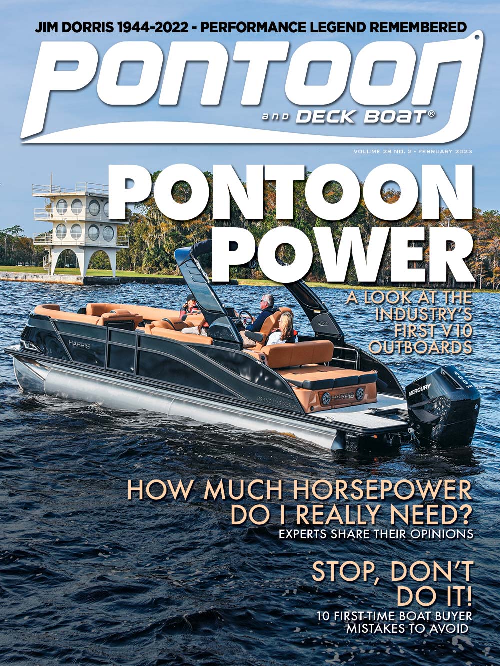 Pontoon and Deck Boat February 2023 cover
