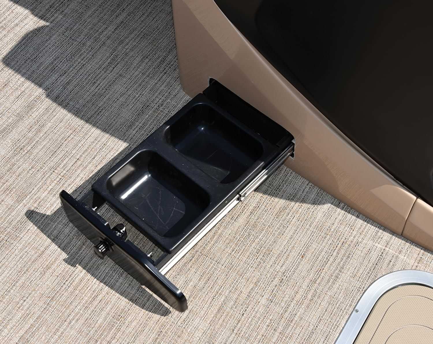 a small open compartment on the Barletta Cabrio 22UC