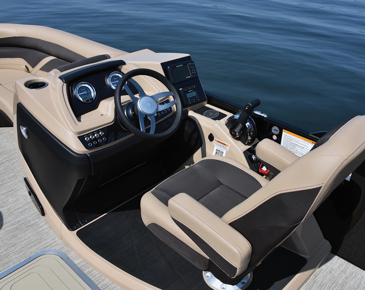 the Barletta Cabrio 22UC steering and dashboard