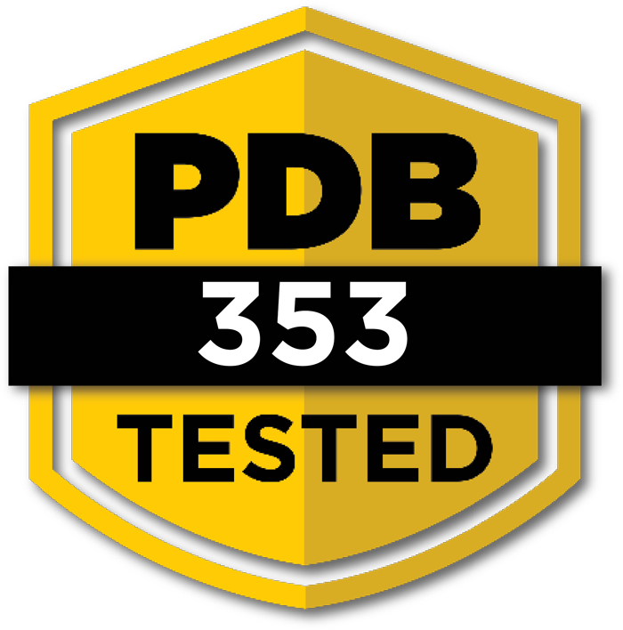 PDB 353 Tested Badge