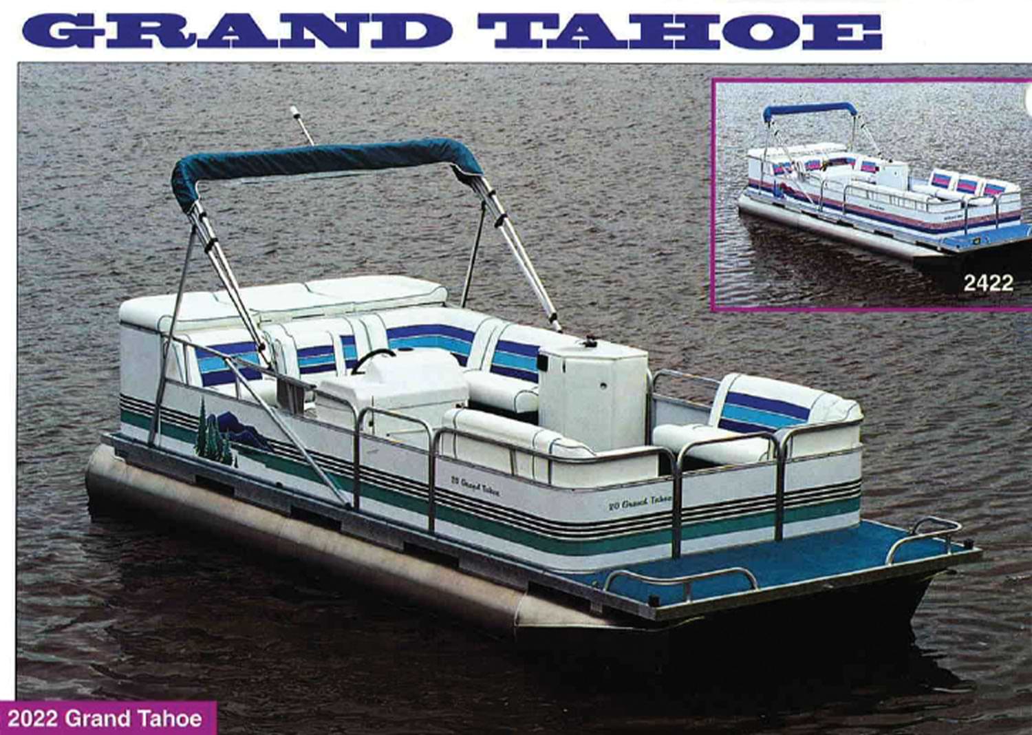 a 2022 Grand Tahoe pontoon listing