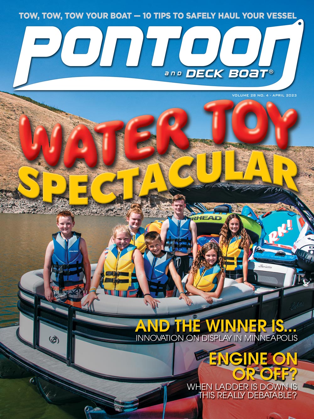 Pontoon and Deck Boat April 2023 cover