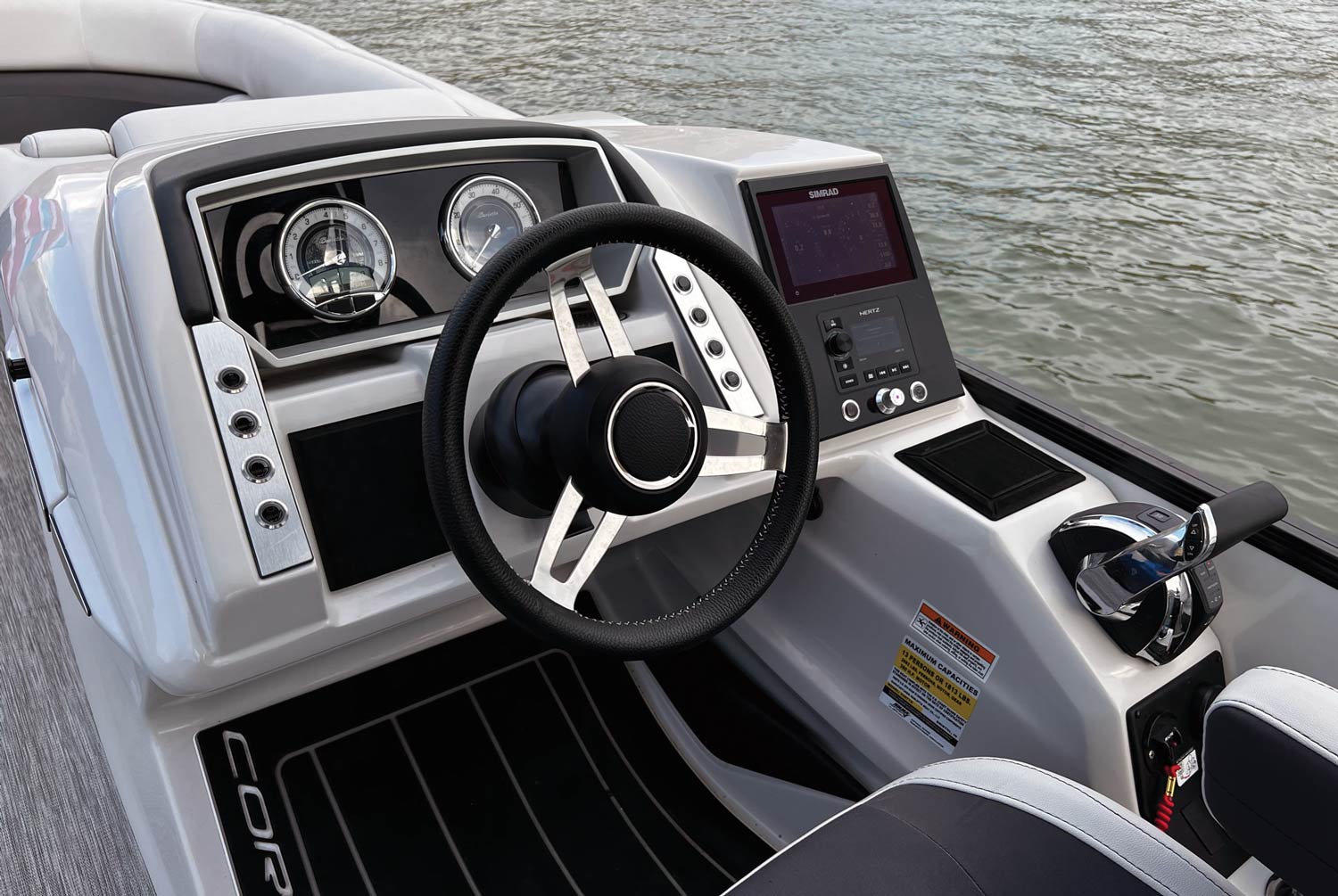 view of steering wheel