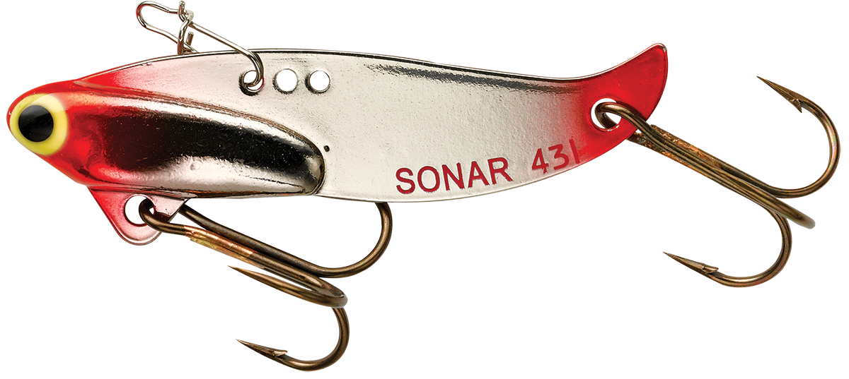 Heddon’s popular Sonar started the blade bait revolution half a century ago. Today, more than a dozen manufacturers make versions of the metal lures.