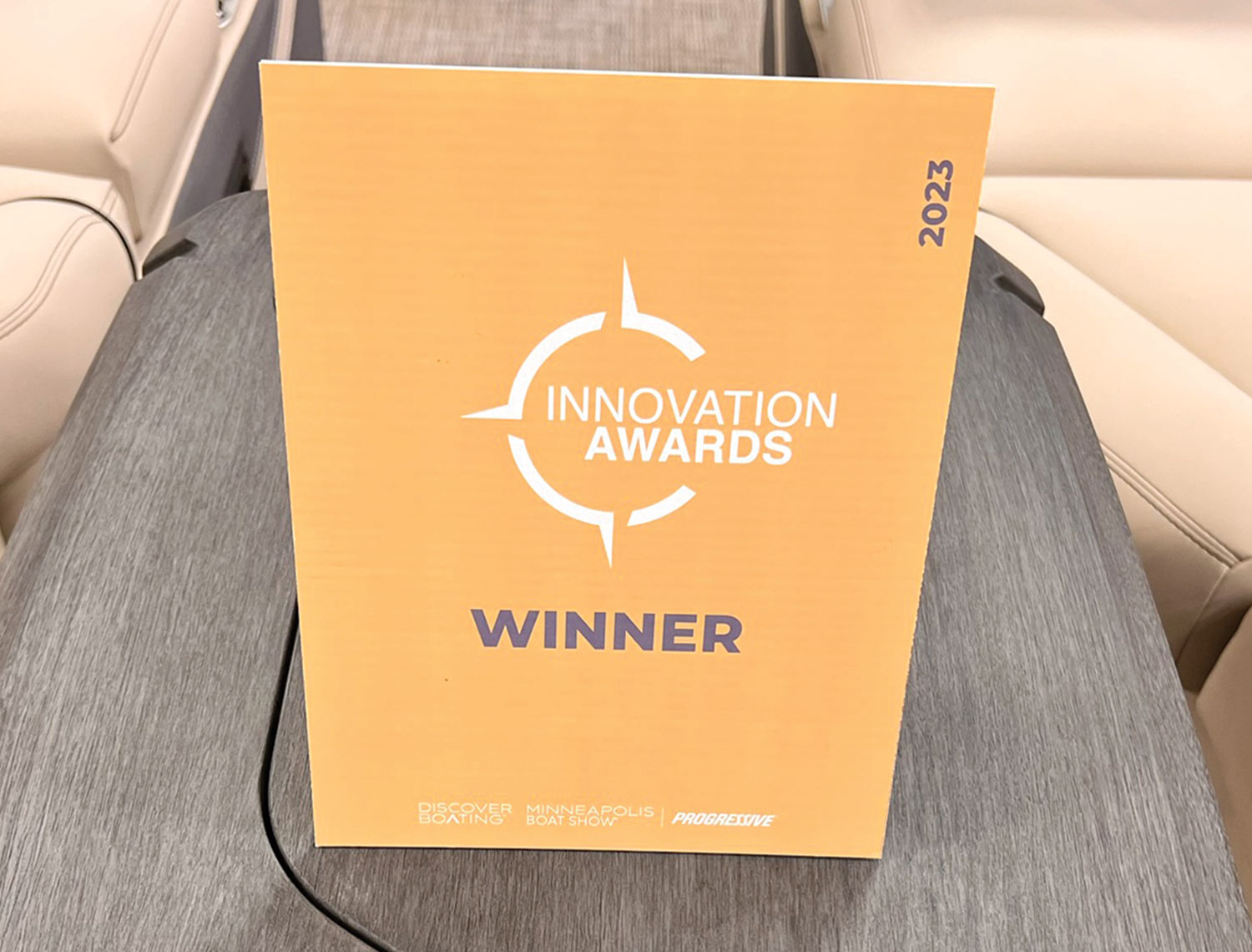 Innovation Award Winner signage