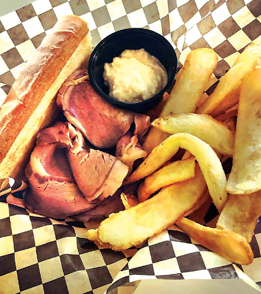 sandwich and fries basket