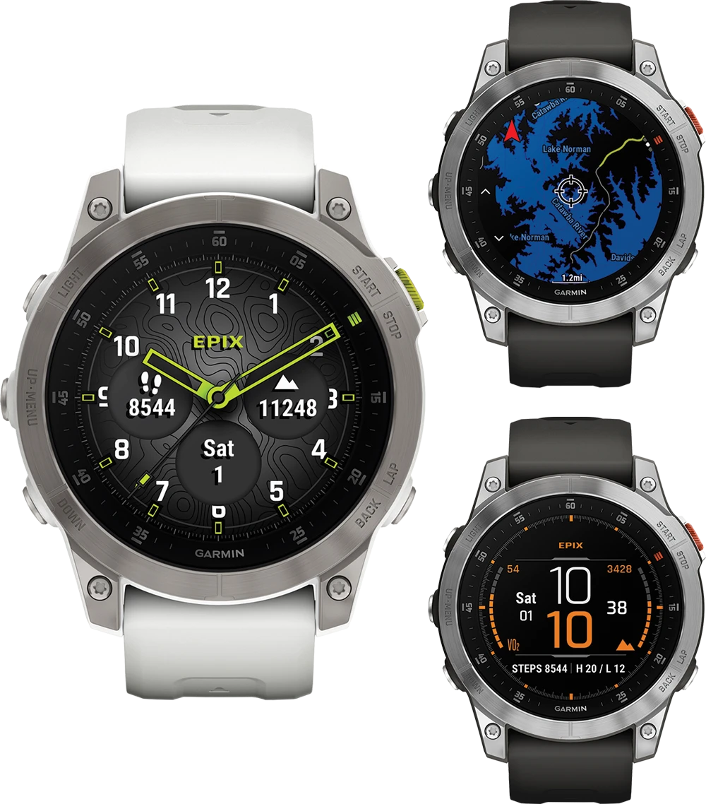 3 Epix Gen 2 Smartwatches