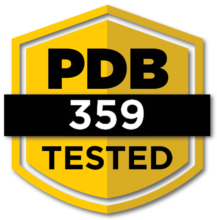 PDB 359 Tested Badge