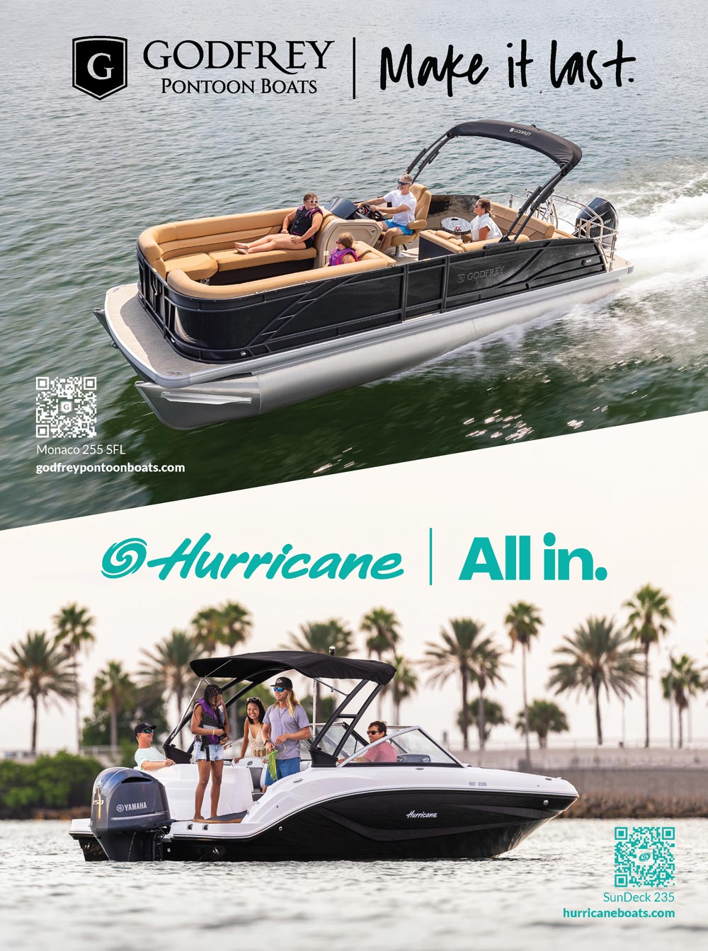 Godfrey Pontoon Boats | Hurricane Boats Advertisement