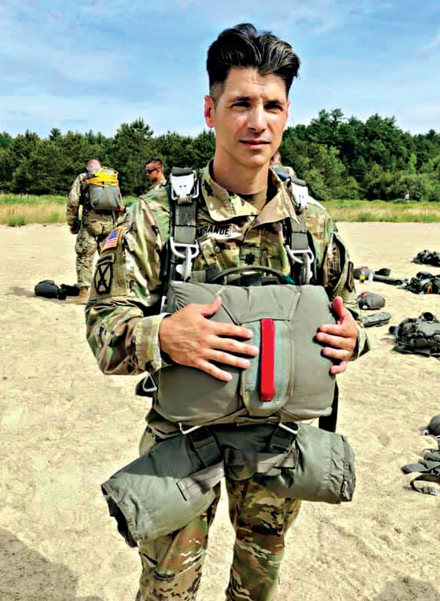 soldier with uniform and gear on