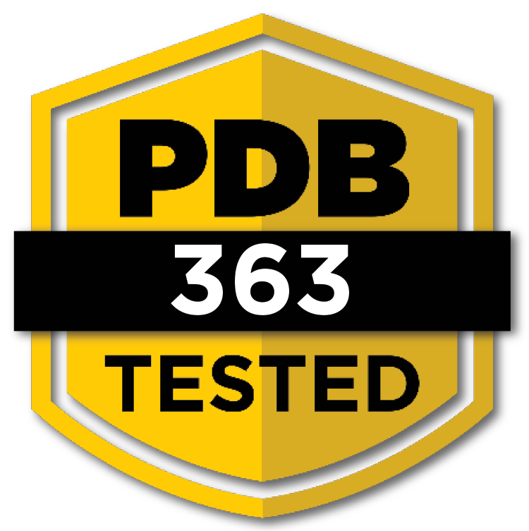 PDB 363 Tested Badge