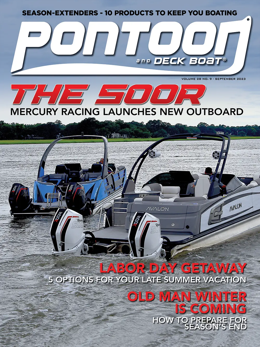 Pontoon and Deck Boat September 2023 cover