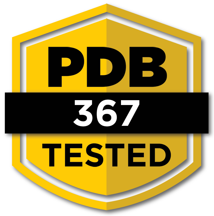 PDB 367 Tested Badge
