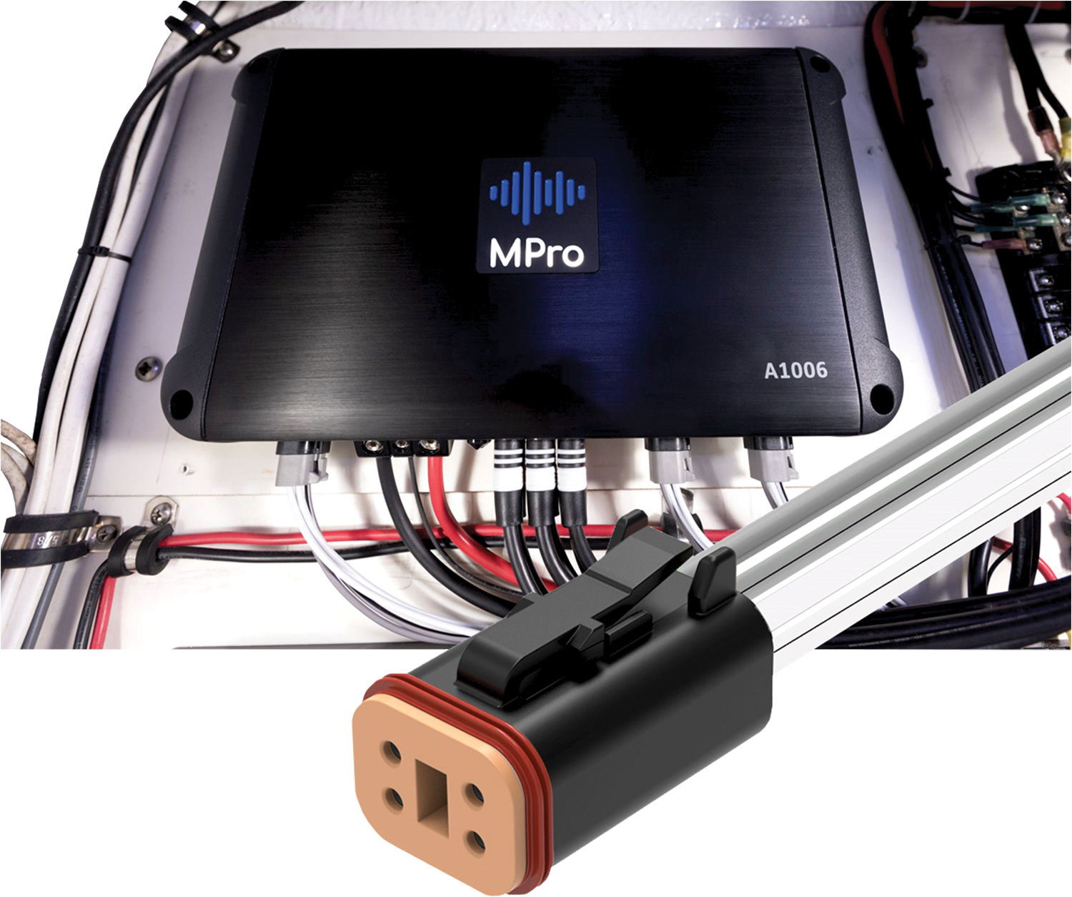 the new MPro-A1006 Six-Channel Class D marine amplifier from ProSpec Electronics