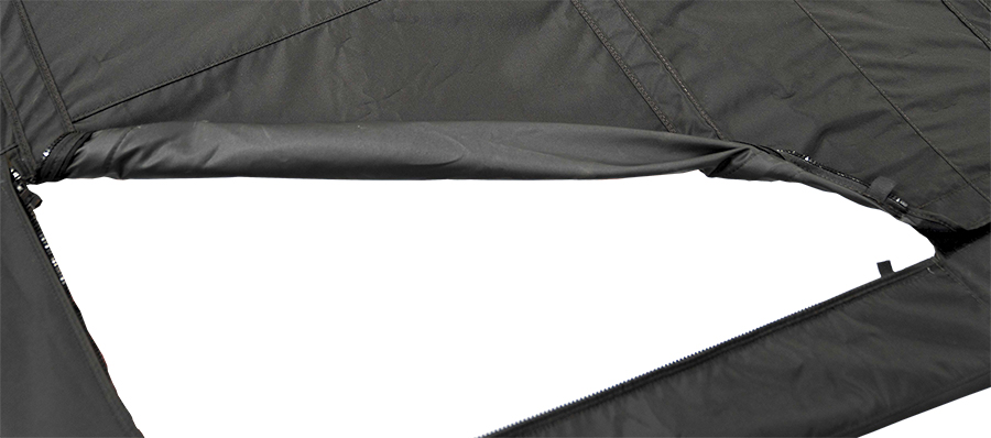 A gray sunroof cover 