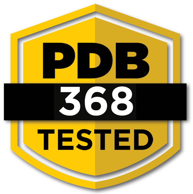 PDB 368 Tested Badge