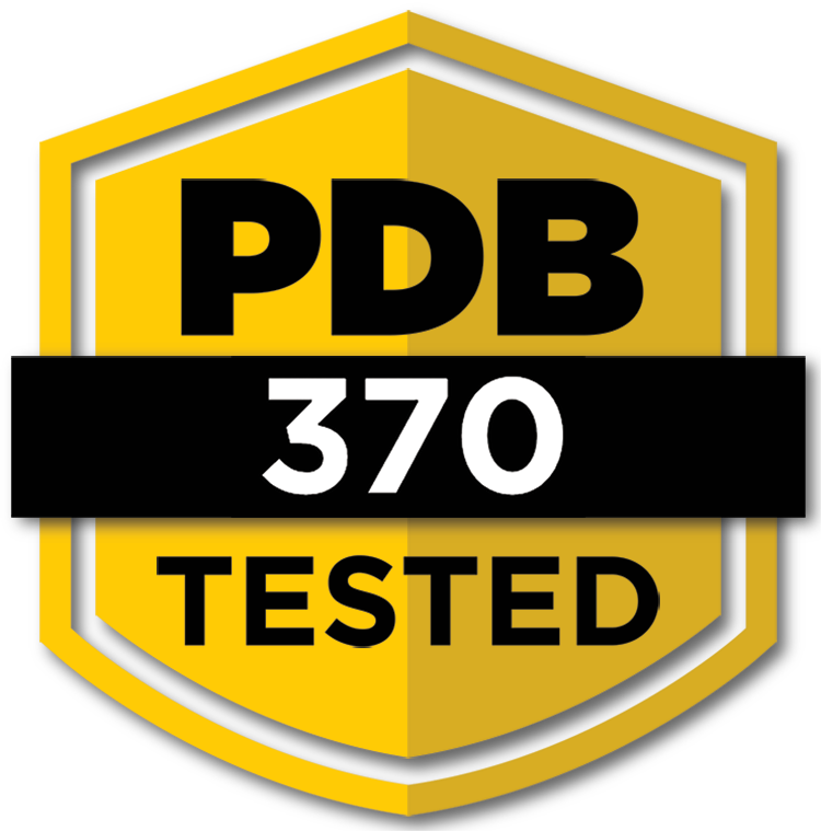 PDB 370 Tested Badge