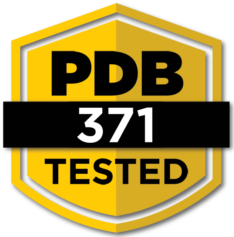 PDB 371 Tested Badge