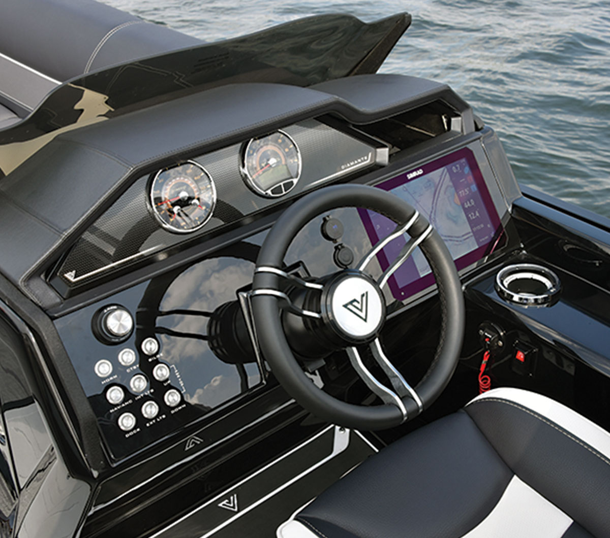 the Viaggio Diamante's helm