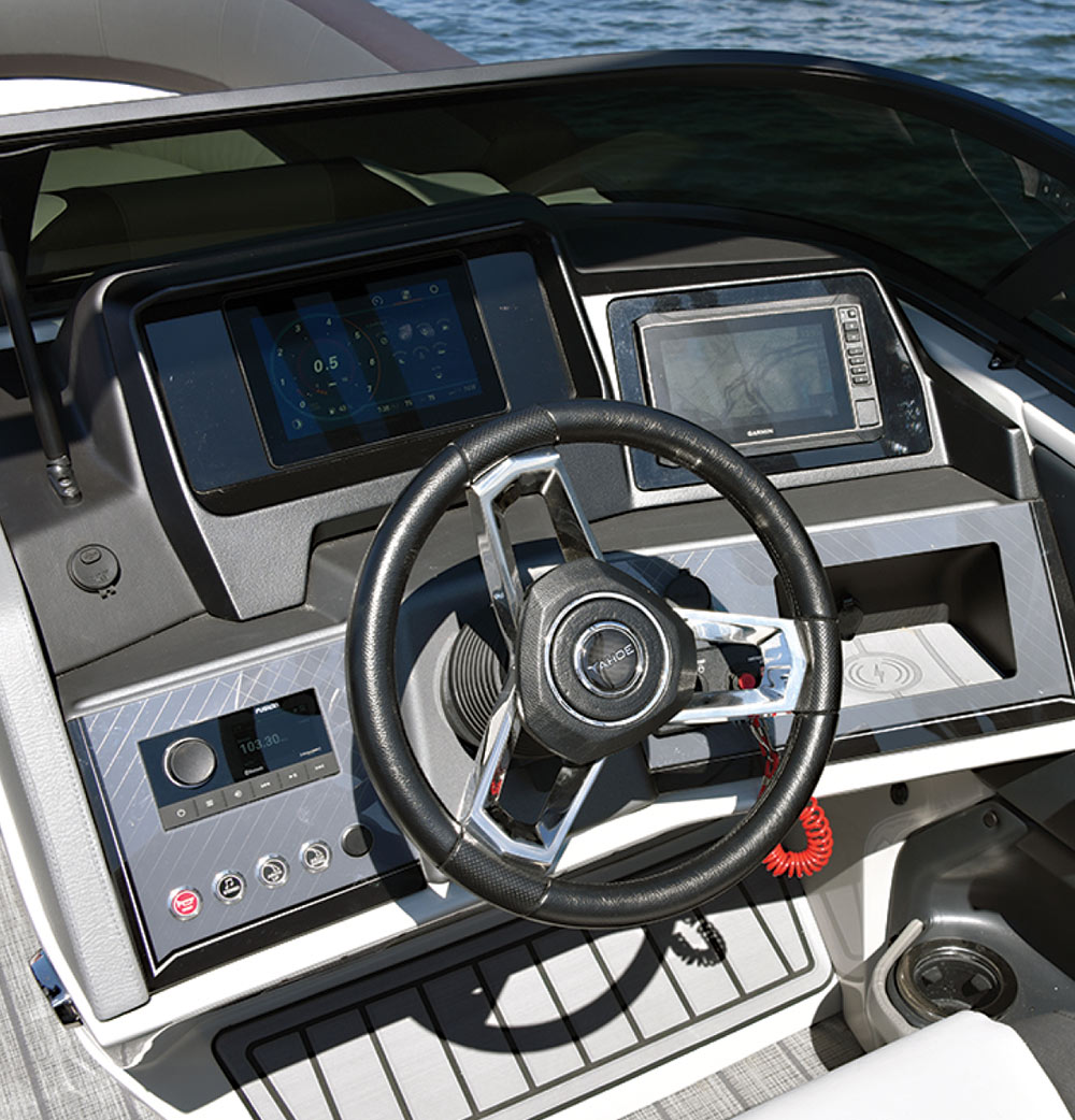Tahoe's helm and digital dash