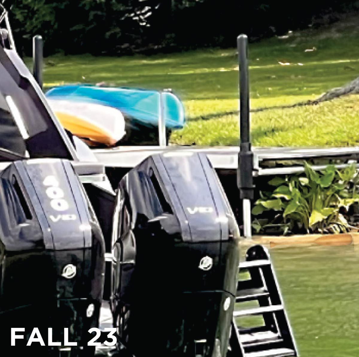 zoom in of image from the Fall 2023 issue of Pontoon & Deck Boat