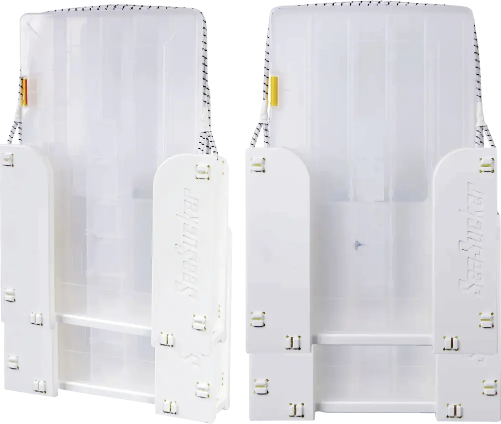 two views of the new removable Tackle Station from SeaSucker