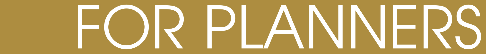 For Planners typography