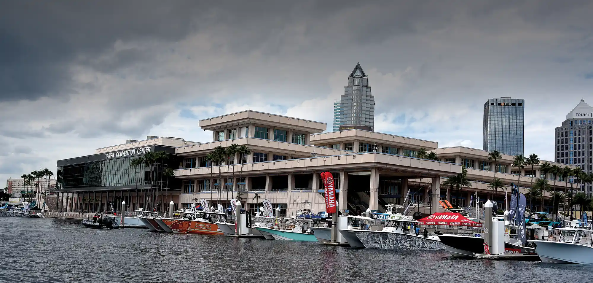 outdoor view of the venue for the International BoatBuilders’ Exhibition and Conference