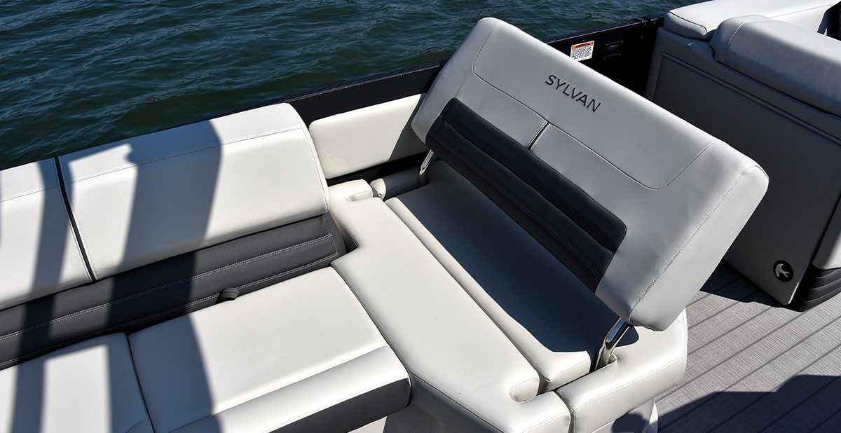 seat on a Sylvan pontoon