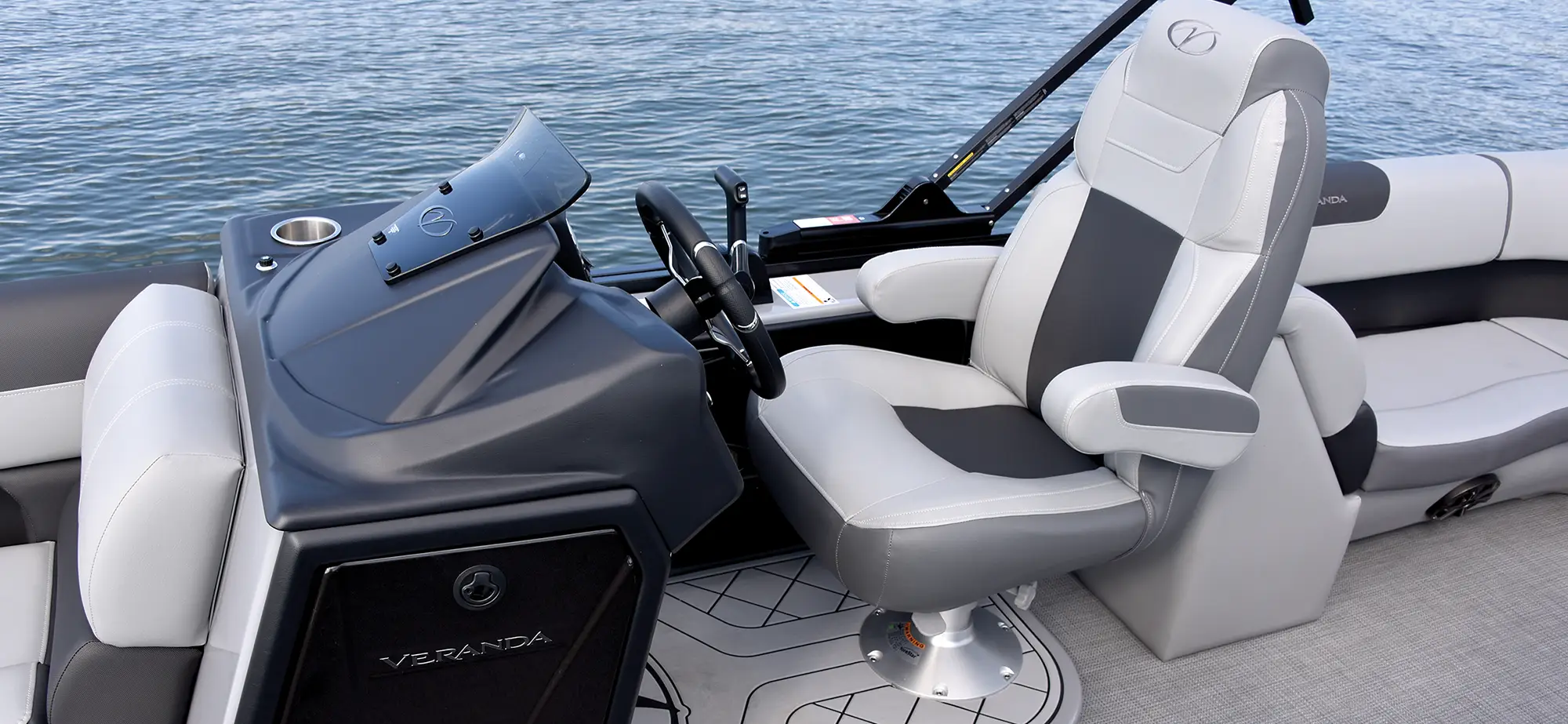 captain's chair on a Veranda pontoon
