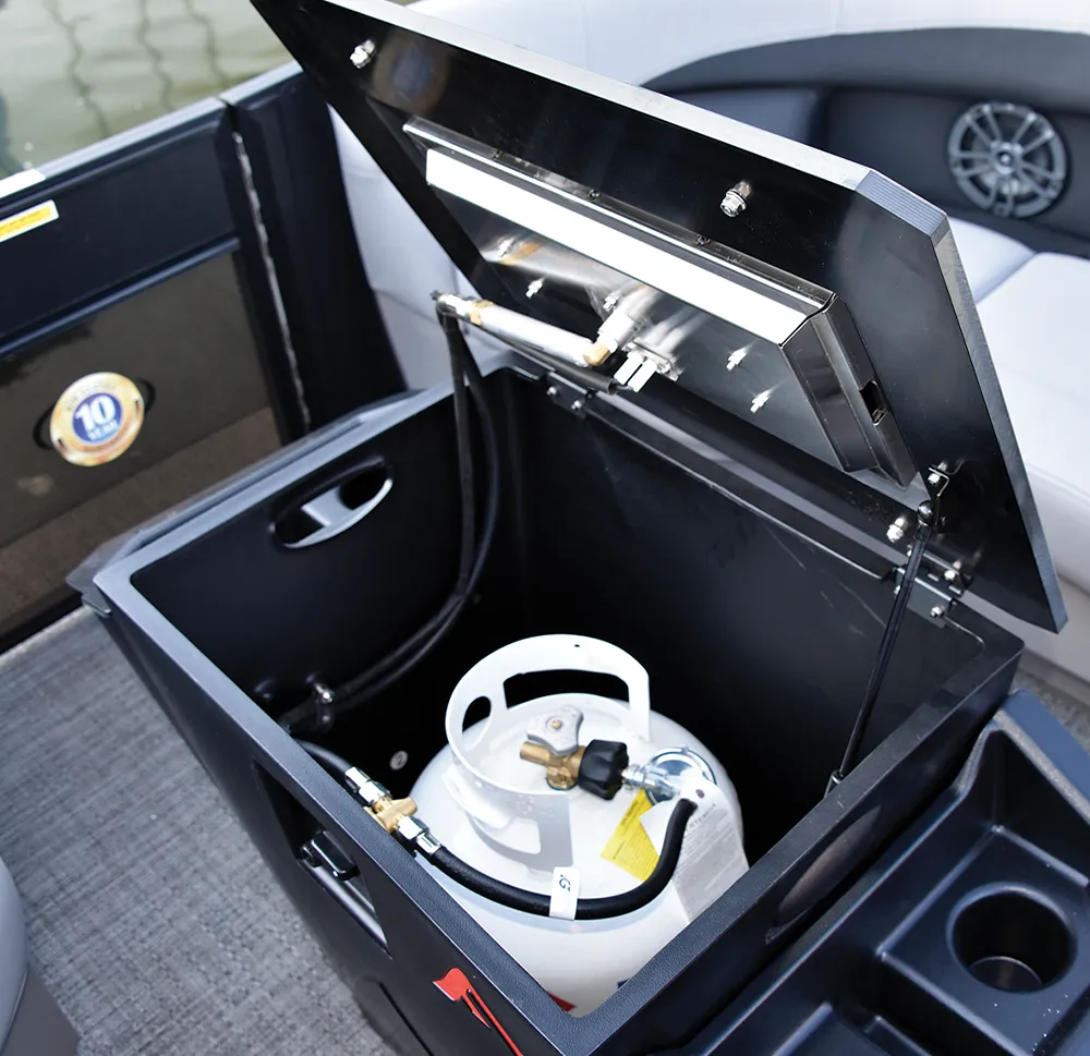 gas tank storage for the Floating Flame portable fire pit