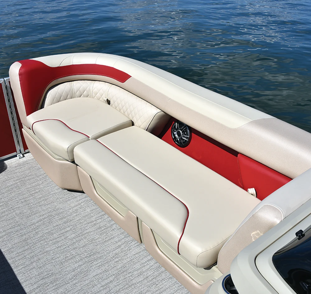 seats on a Godfrey Sweetwater 2286 pontoon