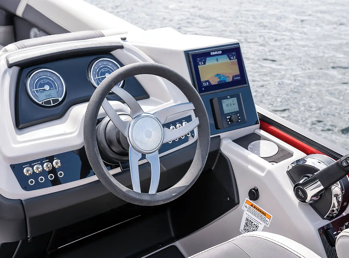 steering wheel and dashboard of a MY2025 Barletta Cabrio