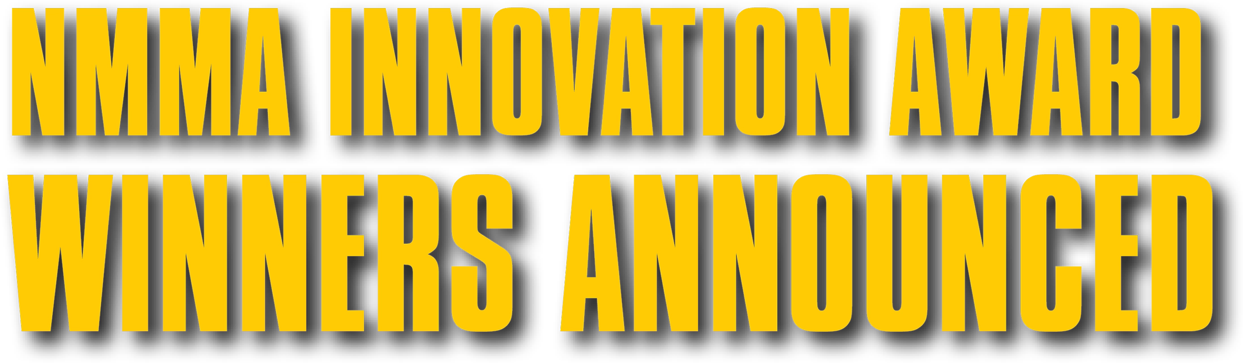 NMMA Innovation Award Winners Announced typography